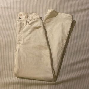 Madewell Perfect Vintage Wide Leg Crop EUC Sz 24 Tile White